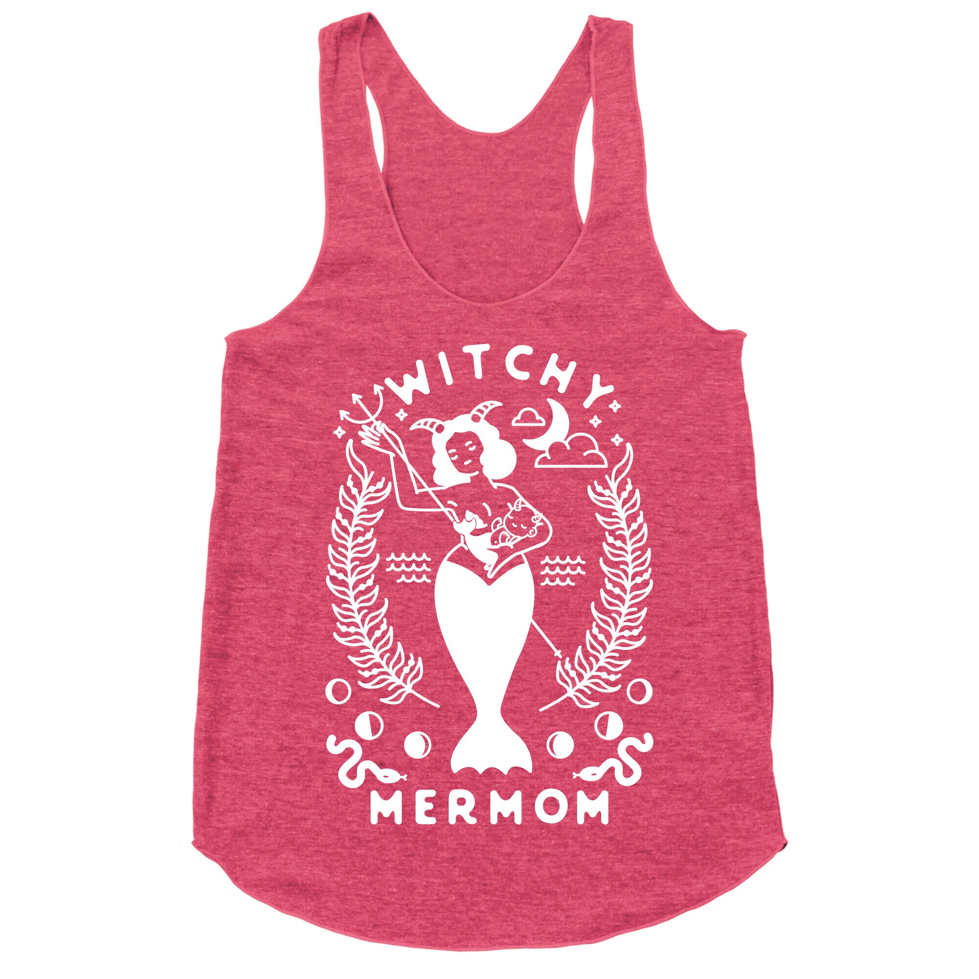 Witchy Mermom Racerback Tank